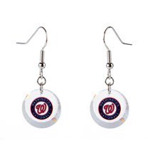 Washington Nationals Swarovski Pick Off Earrings