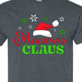 thumbnail image 4 of Inktastic Mawmaw Claus with Christmas Santa Hat and Snowflakes T-Shirt, 4 of 5