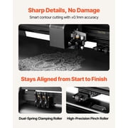 VEVOR Vinyl Cutter Machine, 28 inch Max Feed Width, Dual Blades, Adjustable Force and Speed, LED Display, Vinyl Plotter Cutter Printer Bundle with Sticker Sheets, Transfer Film, Signmaster Software