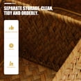 thumbnail image 3 of 1pc 3 Compartments Home Storage Box Sea Grass Woven Sundries Storage Case, 3 of 9