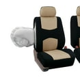 thumbnail image 4 of FH Group Universal Fit Beige Cloth Car Seat Cover For Truck SUV Van - 2 Front Seats, 4 of 5