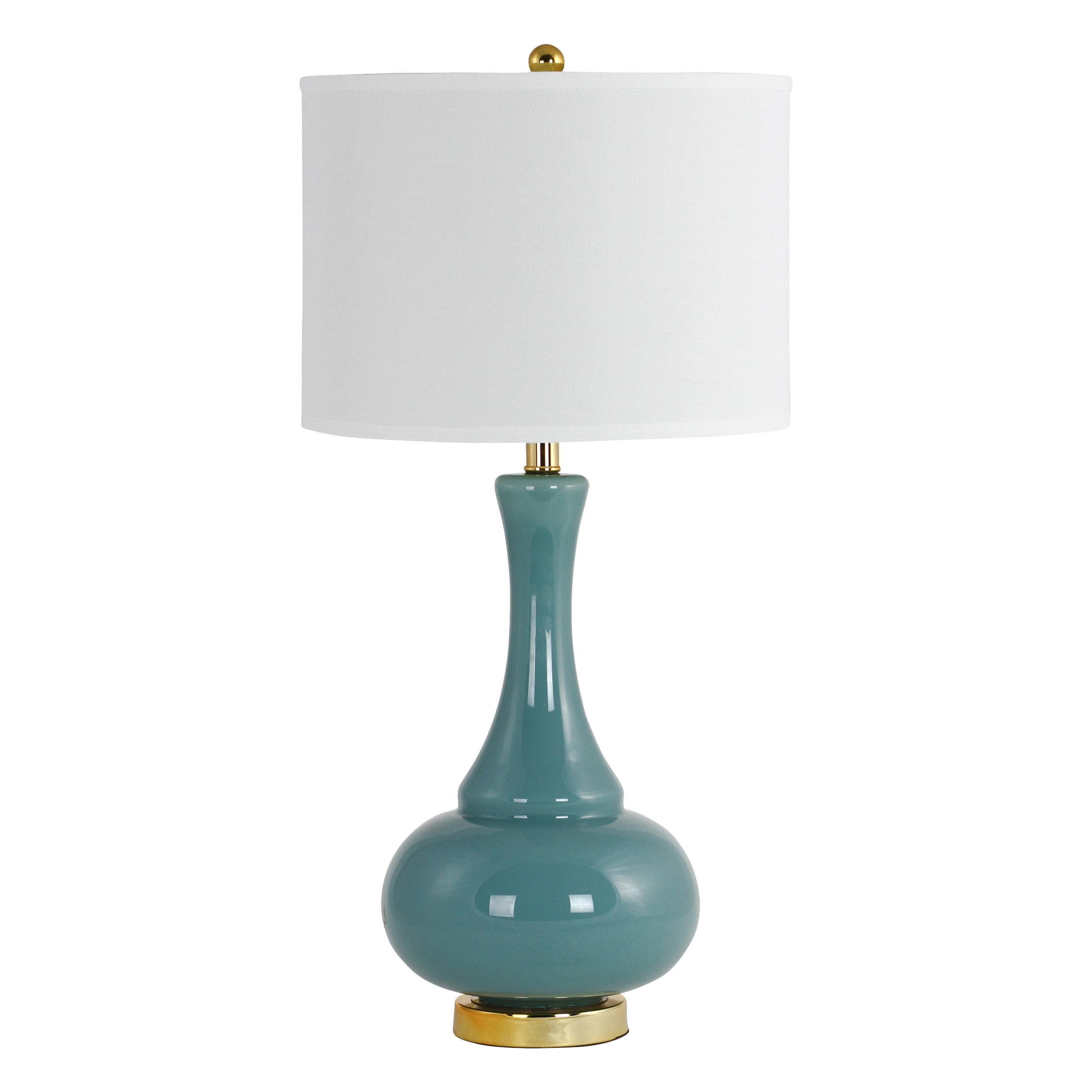 Adaliz Glass Table Lamp Teal