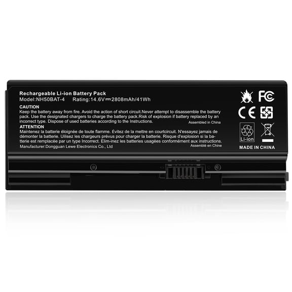 NH50BAT-4 Laptop Battery Replacement for Gigabyte G5 KC KD GD MD Gigabyte G7 KC GD MD Clevo Hasee G7T-CU7NS G7M-CT7NK G8-CT7NK G9-CT7PK Series 14.6V 41Wh