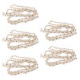 thumbnail image 1 of Pearl Ribbon, Pearl Applique Rhinestone Ribbon Rhinestone Strip Pearls And Rhinestones For Crafts  for Beaded Curtains for Wedding Wreath 1.2cm/0.5in Wide White Single Pearl, 1 of 7