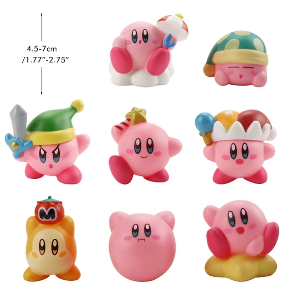 Juego de figuras de acción Sincero 8 piezas Modelo de estatua de juguete Adorno para tablero de automóvil Adornos para pasteles Regalos de decoración del hogar