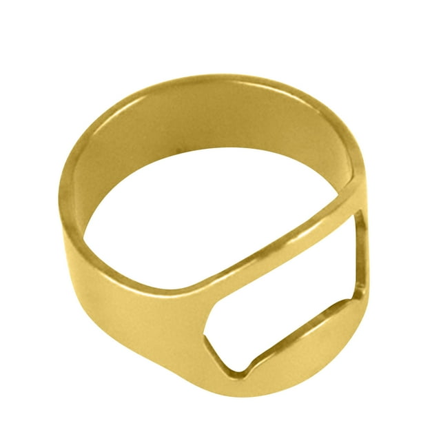 DPTALR Multi Coloured Stainless Steel Finger Ring Beer Bottle Drink Opener Tool Novelty