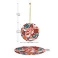 thumbnail image 4 of Adorno navideño colgante de Feliz Navidad para árbol de Navidad - Decoraciones colgantes de cerámica para fiestas - Ideas para regalar adornos navideños, 4 of 8