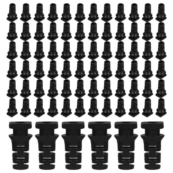 MERRYHAPY Black ABS Wire Protector Cord Grip Connector for Secure Electrical Connections and Easy Installation