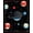 Blue, Pattern 1, variant on ODIKA 4'x6' Machine Washable Non-Slip Area Rug, Modern Soundwave Record with Artistic Turntable Inspired Design High Traffic Rug, Black, 88447