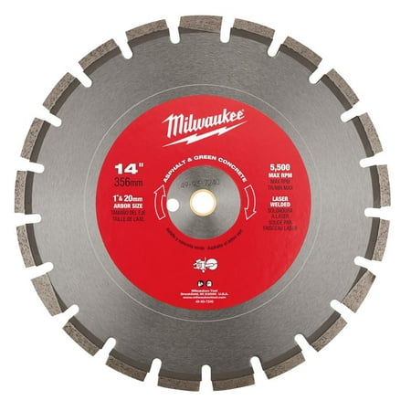 UPC: 0045242217014 | Milwaukee-49-93-7240 14 In. Asphalt And Green Concrete Segmented