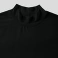 thumbnail image 6 of HAiming Mens Casual Turtleneck T Shirt Summer Short Sleeve Basic Tops Plus Size Slim Trendy Solid Color Blouses, 6 of 9