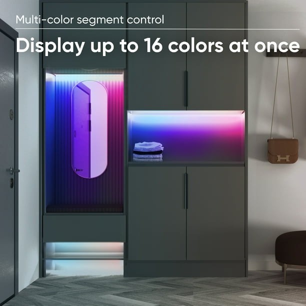 Wyze Light Strip Pro, 32.8ft WiFi LED Lights, Multi-Color Segment Control, Colors with App and Sync to Music - Walmart.com