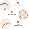 thumbnail image 2 of 80Pcs Earring Hook Dangle Earwire Lever Back Ear Wire for Jewelry Making, 2 of 5