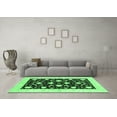 thumbnail image 3 of Ahgly Company Indoor Square Oriental Emerald Green Modern Area Rugs, 8' Square, 3 of 4