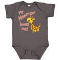 thumbnail image 3 of Inktastic My Meemaw Loves Me Cute Giraffe Boys or Girls Baby Bodysuit, 3 of 5