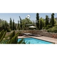 thumbnail image 6 of Inspired Home Flor Plastic Outdoor Table, Weather Resistant, Easy Maintenance, Navy, 18.8L x 15W x 18H, 6 of 9