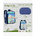 thumbnail image 2 of Mochila Escolar Primaria Para Niño Dinosaurio color azul, 2 of 4
