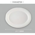 thumbnail image 2 of ACDANC 2026 New Oval Paper Plates White 12 Inch Large Paper Plates Disposable Plates Paper Plates Heavy Duty Paper Dinner Plates Paper Plates Bulk (White), 2 of 7