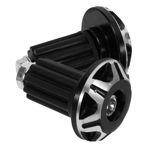 OFFIGAM Motorcycle Handlebar End Caps Pair Aluminum Alloy Anti Vibration Plugs