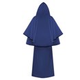thumbnail image 6 of Hvyesh Friar Hooded Cape for Men Women Medieval Cloak Viking Cloak Renaissance Role Play Costume, 6 of 7