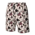 thumbnail image 5 of Naloa Retro Red Black Roses Men's Beach Shorts, Surfing shorts, Swim trunks, Quick Dry Swim Trunks for Surfing Beach Fun - XX-Large, 5 of 9