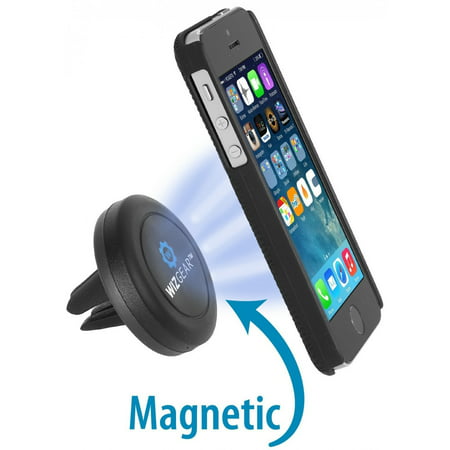 WizGear Universal Air Vent Magnetic Car Mount Holder, for Cell Phones and Mini Tablets with Fast Swift-Snap Technology, Magnetic Cell Phone Mount, Car Mount for iPhone (Best Magnetic Phone Mount)