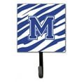 thumbnail image 6 of Letter W Initial Tiger Stripe Blue and White Leash or Key Holder, 6 of 7