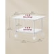 thumbnail image 5 of Soporte para impresora VASAGLE, estante de 2 niveles con ruedas de bloqueo, color blanco, 5 of 7