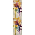 thumbnail image 6 of Contemporary Hathor Collection Area Rug in Beige and Rectangle, Runner Shape, 6 of 6
