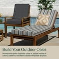 thumbnail image 3 of Stripe Stone Beige Chaise Lounge Cushion, 3 of 8