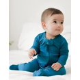 thumbnail image 4 of Pijama infantil para niños y niñas, para dormir y jugar con pies, pijama modal premium disponible para recién nacidos, azul claro, 177,8 pies TUNC Sencillez, 4 of 5