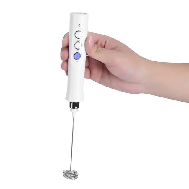 Espumador de leche eléctrico, batidor de huevos eléctrico portátil USB, batidora de leche, materiales ecológicos