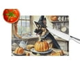 thumbnail image 4 of German Shepherd Fall Kitchen Pumpkins Glass Cutting Board Large 12 in x 15 in, 4 of 5