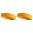 thumbnail image 1 of Banda para El Sudor Atlética Diadema Deportiva Que Absorbe La Humedad Hombres Y Mujeres () Amarillo, 1 of 4