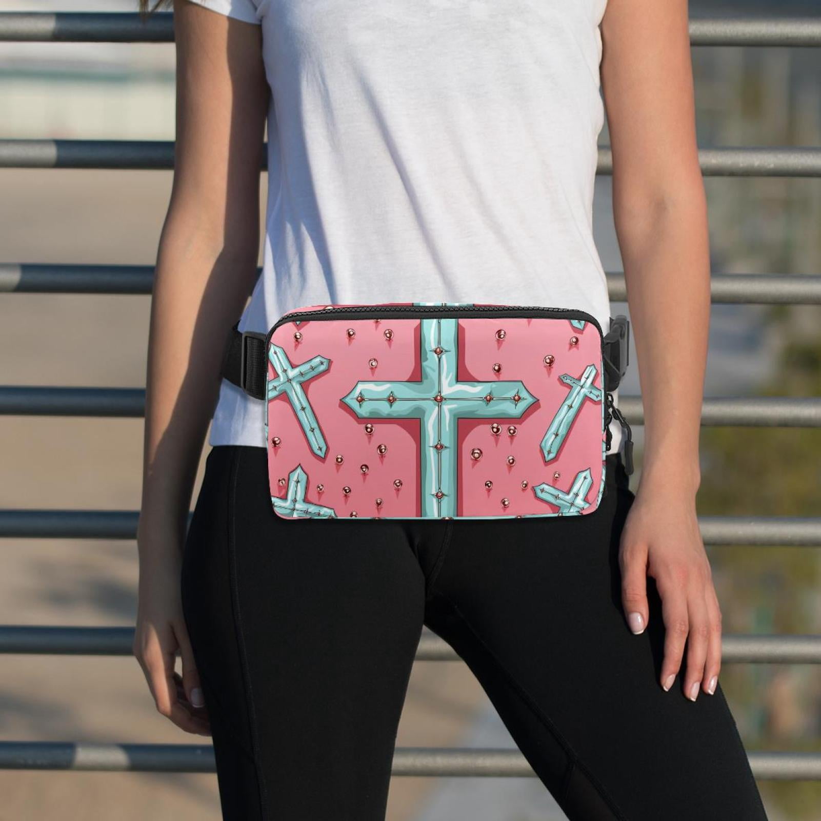 Easter Lightweight Adjustable Crossbody Bag with Extension Strap - Unisex Waist Pack Fanny Pack