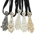 thumbnail image 1 of Mens Crystal Rhinestone Necktie Adjustable Luxury Shiny Decorative Sparkling Neck Tie for Wedding Party, 1 of 3