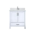 thumbnail image 3 of Jacques 30 in. W x 22 in. D White Bath Vanity, White Quartz Top, and Faucet Set, 3 of 9
