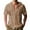 Brown, variant on EHRWE Mens Shirts 2025 Male Linen Fashion Sports Casual Loose Short Sleeve Hooded Cardigan Shirt Classic
