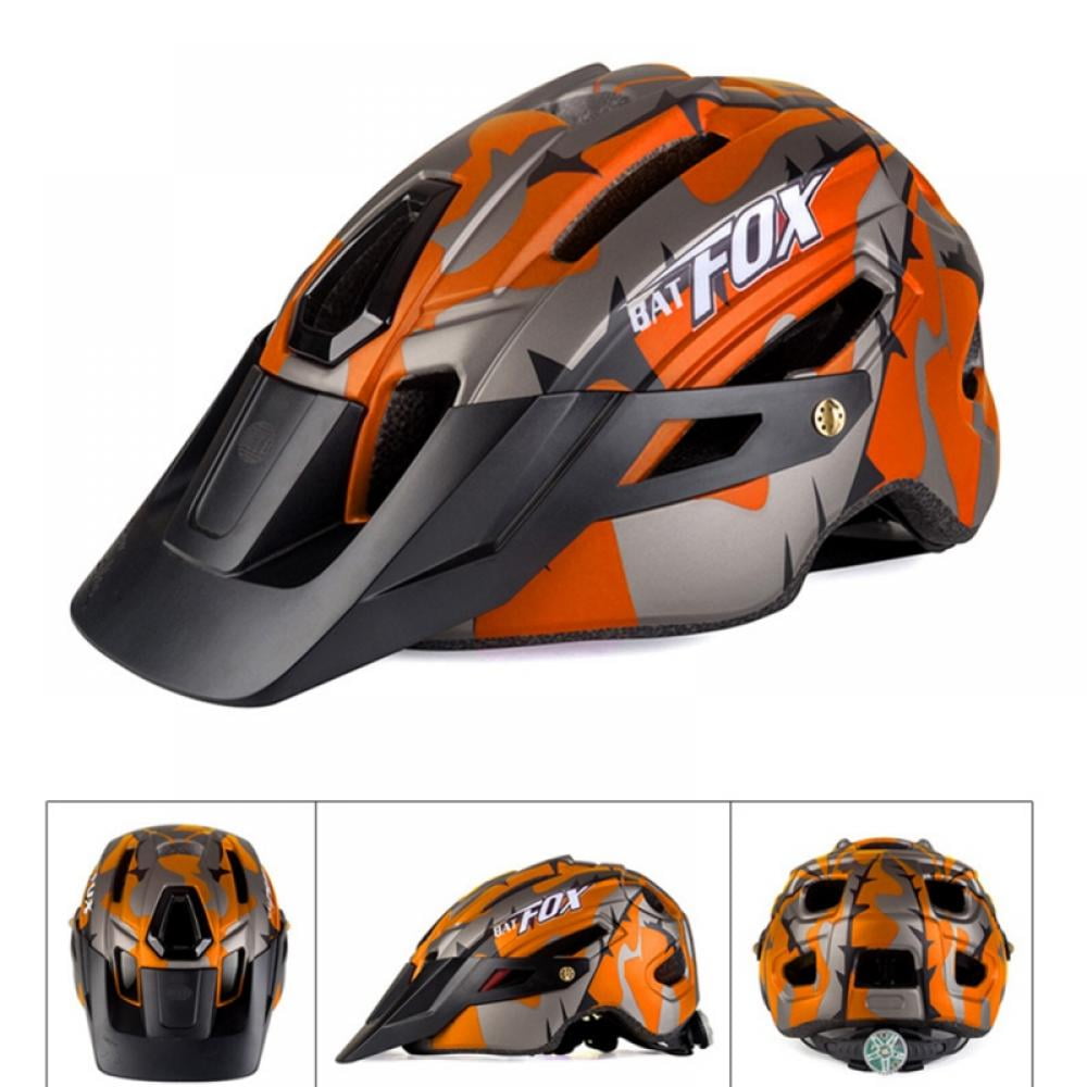 LED Light Integrated Mountain Road Bike Adults Helmet Hat Breathe Adjustable Kit 