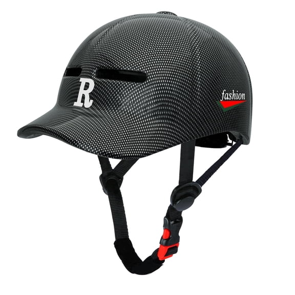 Adult bicycle helmet, unisex - comfortable, lightweight, adjustable baseball cap style cycling helmet, suitable for urban commuting, road cycling, rollerblading, and scooter riding.