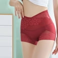 thumbnail image 4 of VISALY Tummy Control Pantie Seamless Underwear Womens High Waist Butt Lifter Body Shaper Panty Ladies Slim Waist Trainer Pants Butt Lifting Panties No Show Panties High Waisted Underwear Wine M, 4 of 7
