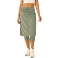 thumbnail image 2 of Women 20" Knee Length Tennis Skirt with Built in Legging Golf Skirts Skirted Legging with Pockets, 2 of 6