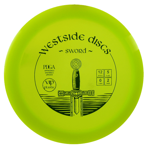 Westside Discs VIP Sword 165-169g Distance Driver Golf Disc [Colors may vary] - 165-169g