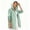 Green-1, variant on Womens Waterproof Raincoat Lightweight Rain Jacket Trench Coat Hooded Breathable Windbreaker With Pockets for Outdoor Hiking