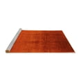 thumbnail image 2 of Ahgly Company Machine Washable Indoor Square Oriental Yellow Industrial Area Rugs, 6' Square, 2 of 4
