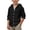 Black, variant on Linen Shirts for Boys Button up Long Sleeve Boho Shirt with Hood Kid Cotton Linen Lightweight Breathable Beach Hoodie