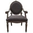 thumbnail image 2 of Best Master Furniture Jenni Traditional Living Room Accent Chair & Table Set 25" x 23" x 39", 2 of 2