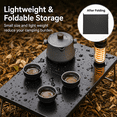thumbnail image 3 of Ultralight Portable Camping Table - Folding Aluminum Alloy Mini Side Table - Compact & Durable Outdoor Table for Picnic, BBQ, Hiking, Fishing, and Backpacking - Carrying Bag Included, 3 of 7