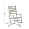 Emma + Oliver Contemporary Rocking Chair, All-Weather HDPE Indoor ...