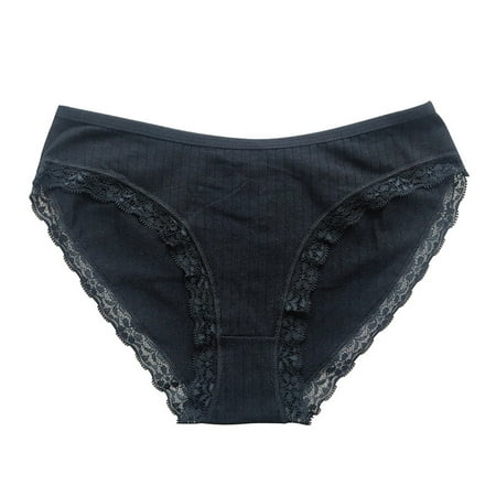 Scyoekwg Womens Underwear Cotton Ladies Underpants Hipster Panties Knickers Solid Color Stretchy Comfort High Waisted Underwear Underpants(Black XL)